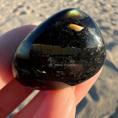 Premium Flash Nuummite Tumbled Stone