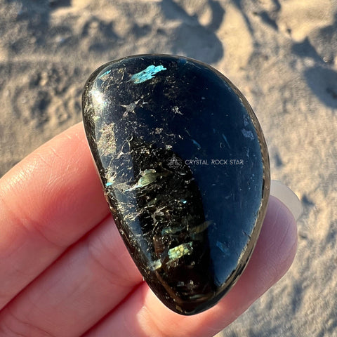 Greenland Nuummite Tumbled Stone