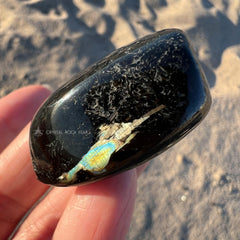 Gold Flash Greenland Nuummite Tumbled Stone