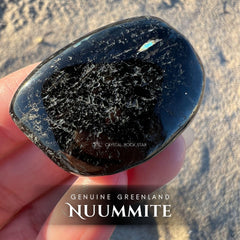 Gold Flash Greenland Nuummite Tumbled Stone