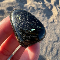 Flashy Greenland Nuummite Tumbled Stone