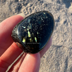 Flashy Greenland Nuummite Tumbled Stone