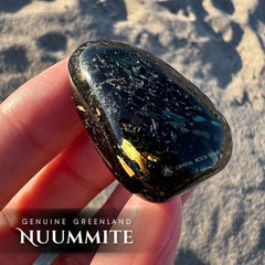 Flashy Greenland Nuummite Tumbled Stone