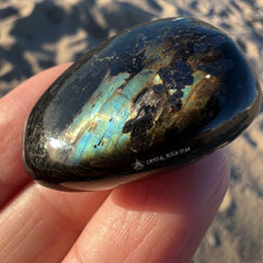 Rare Blue Greenland Nuummite Tumbled Stone