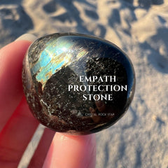 Rare Blue Greenland Nuummite Tumbled Stone