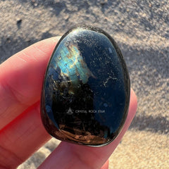 Rare Blue Greenland Nuummite Tumbled Stone