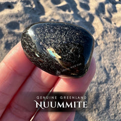 Rare Blue Greenland Nuummite Tumbled Stone