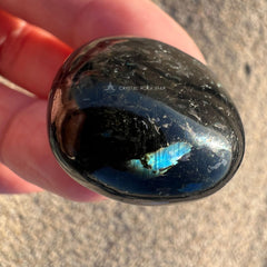 Rare Blue Greenland Nuummite Tumbled Stone