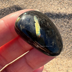 Premium Flash Nuummite Tumbled Stone