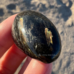 Flashy Greenland Nuummite Tumbled Stone