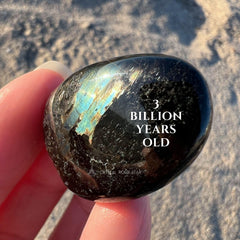 Rare Blue Greenland Nuummite Tumbled Stone