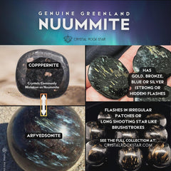 Greenland Nuummite Sphere 1.6"