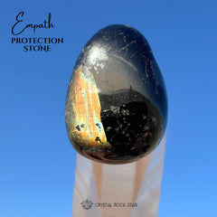 Happy Face Greenland Nuummite Stone Pendant