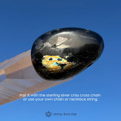 Happy Face Greenland Nuummite Stone Pendant