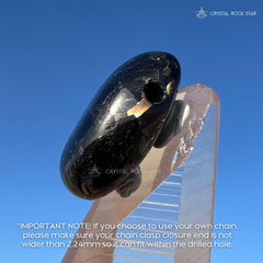 Happy Face Greenland Nuummite Stone Pendant