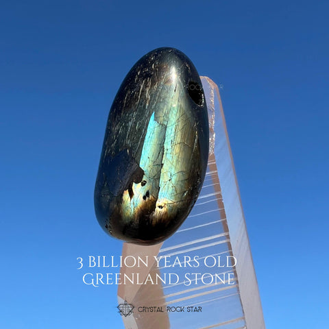 Rare Blue Nuummite Drilled Stone Pendant