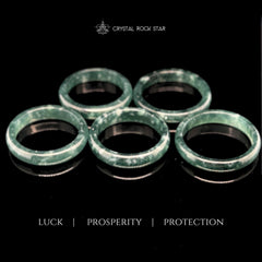 Natural Jade Ring - Luck & Protection Crystal