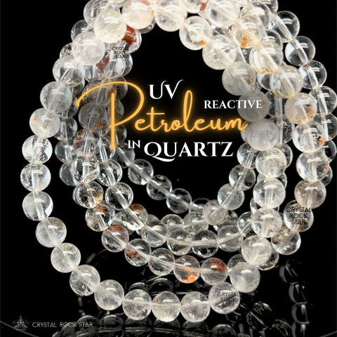 UV Reactive Petroleum Quartz Bracelet 7mm