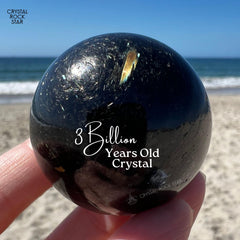 Greenland Nuummite Sphere 1.6"