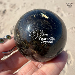 2" Greenland Nuummite Sphere 50mm Rare Crystal Ball