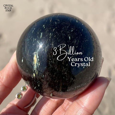 2.3" Greenland Nuummite Sphere (Reserved - TK)