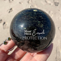 2.3" Greenland Nuummite Sphere (Reserved - TK)