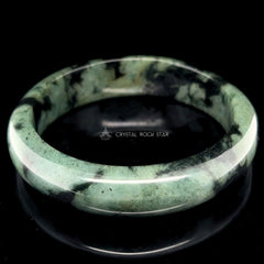 Jade Crystal Bangle Round Bracelet 58.5mm