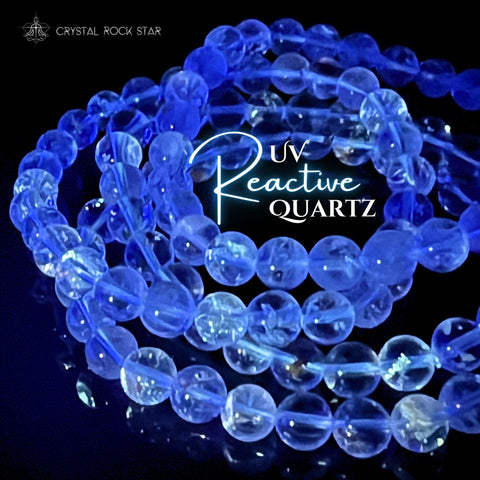 UV Reactive Petroleum Quartz Bracelet 7mm