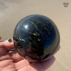 2.3" Greenland Nuummite Sphere (Reserved - TK)
