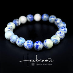 Hackmanite Fluorescent Stretch Bracelet 10mm Bead
