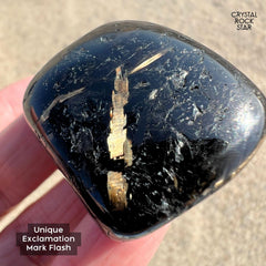 Greenland Nuummite With ! Symbol 1.2"