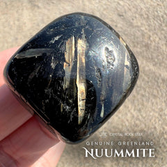 Greenland Nuummite With ! Symbol 1.2"