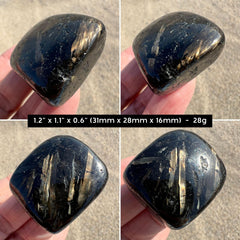 Greenland Nuummite With ! Symbol 1.2"