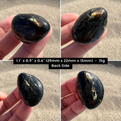 Flashy Nuummite Tumbled Stone 1.1" 15g