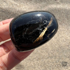 Greenland Nuummite Flashy Tumbled Stone 1.2"