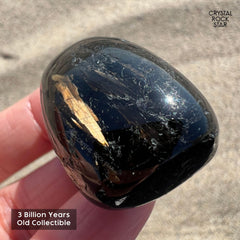 Greenland Nuummite Flashy Tumbled Stone 1.2"