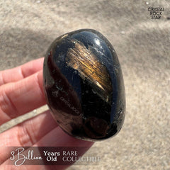 Flashy Greenland Nuummite Tumbled Stone 1.2"