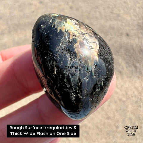 Flashy Nuummite Tumbled Stone 1.1" 15g
