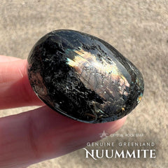 Flashy Nuummite Tumbled Stone 1.1" 15g