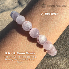 Rare Cat Eye Kunzite Beaded Bracelet 10mm
