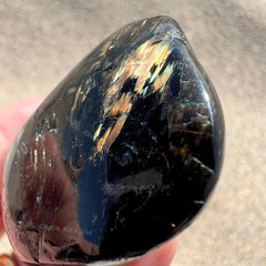 Flashy Greenland Nuummite Tumbled Stone 1.3"