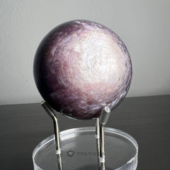 Gem Lepidolite Sphere w/ Inner Ethereal Shine 2.4"