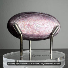 Premium Gem Lepidolite Lingam 2.7"