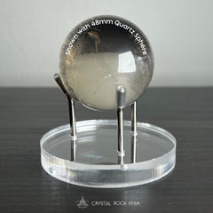 Crystal Sphere Stand - 2.5" Round Clear