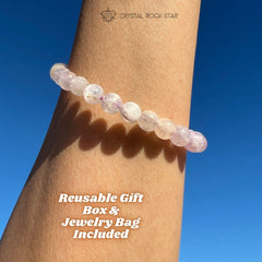 Rare Kunzite Cat Eye Beaded Bracelet 7mm