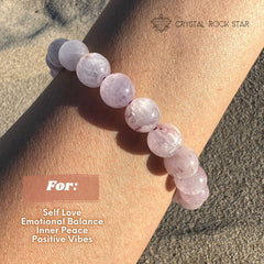 Rare Cat Eye Kunzite Beaded Bracelet 10mm