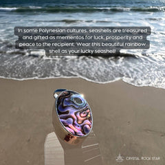 Abalone Rainbow Paua Seashell Silver Pendant