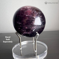 Gem Lepidolite Sphere w/ Inner Ethereal Shine 2.4"