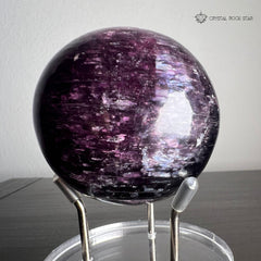 Gem Lepidolite Sphere w/ Inner Ethereal Shine 2.4"