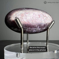 Premium Gem Lepidolite Lingam 2.7"